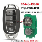  For Hyundai Kona 2019 2020 ID47 433.92MHz Promixity Keyless Card TQ8-FOB-4F18 95440-J9000 Remote Control Smart Car Key