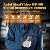 Autel MaxiVideo MV108S Inspection Camera Scope 8.5mm 1920x1080 Digital Work with Autel Tablets Model MK808BT, MP808BT, MK906Pro
