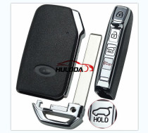 For Kia 3+1 button remote key blank battery holder buttons on the side