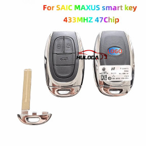For Original ​SAIC MAXUS Pick Up T60 LDV V80 G10 FOB  ​3 Button 433Mhz  Car Remote Key With ID47 Chip