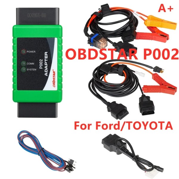 OBDSTAR P002 Adapter For TOYOTA 8A and For Ford All Key Lost with For-Bosch ECU Flash Work with Pro4 Key Mater and X300 DP Plus