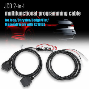 Lonsdor JCD 2-in-1 Multifunctional Programming Cable Work with K518ISE Key Programmer for Jeep/Chrysler/Dodge/Fiat/Maserat