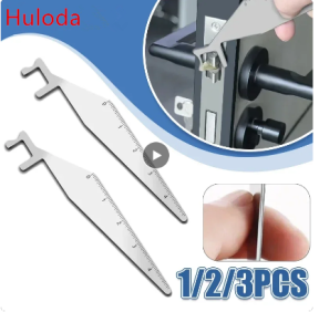 3PCS Multi-Purpose Lever Tool Stainless Steel Durable Locksmith Tool Mini Portable Pry Bar Hand Tool for Firefighter/Police