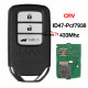 For 3 button key Honda foreign CRV remote control car key 434Mhz ID47 chip KR5V2X