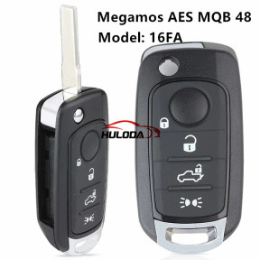 Copy Aftermarket for fiat 500X Egea Tipo 2016-2018  Megamos AES MQB 48 Remote Key 4 button Model: 16FA