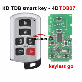 KEYDIY TDB07 Remote Smart key for Toyota with 4D chip ,Support Models 4D,Compatible with 40bit and 80bit
