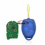 AfterMarket for Ford Transit blue 3 button  Uncut FO21 Blade remote key with ASK 433MHz, 4D63 CHIP FCCID:6C1T 15K601 AG  for Ford Transit WM VM 2006-2014
