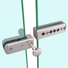 Frameless shower room sliding door Lock/bolt/Doorstop,for glass thick 10mm,or Screen partition door,Glass hardware