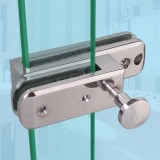 Frameless shower room sliding door Lock/bolt/Doorstop,for glass thick 10mm,or Screen partition door,Glass hardware