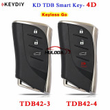 KEYDIY KD 4D Smart Key TDB Prox Remote TDB42-3 TDB42-4 for Toyota FCCID: 0840 0310 0140 0500 0030 0780 0111 F433 A433 5290 3370