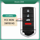 For Acura ZDX TL 2009-2014 Aftermarket 4 Button Smart Remote Car Key Fob With 313.8MHz FCC M3N5WY8145 IC267F-5WY8145