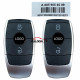 OEM 2 Pcs One Set For Mercedes C-Class W205 Smart Keys 2 Buttons 433.92MHz Part No: A2059054509/ Blade signature: HU64
