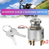 1Set 4 Position Park/Off/On/ Ignition Switch Control W/ 4 Keys For Lucas SPB501 12V Car Boat Motorcycle Ignition Lock Cylinder