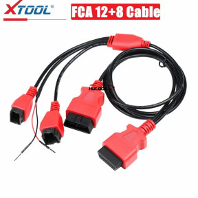 XTOOL FCA 12+8 Connector Cable Adapter for Chrysler Compatible with X100Pad3 A80Pro A80Pro Master EZ400Pro D7 D8 D9 D9Pro