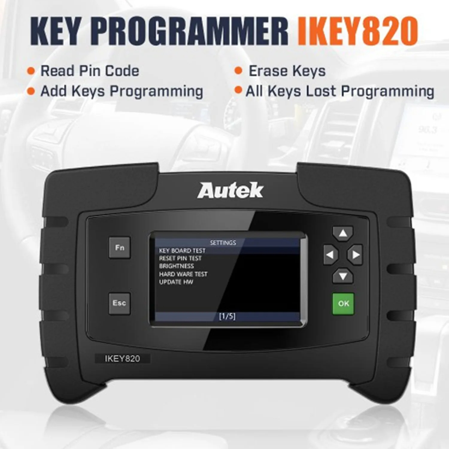 Best Autek IKey820 OBD2 Car Key auto key Programmer Universal Professional Tool Car Auto Scanner
