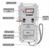 Car Remote Keys Infrared Frequency Tester 100M-1GHZ 4-bit Digital Electronic Infrared Frequence Counter Test Instrument