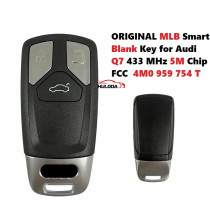 ORIGINAL MLB Smart Blank Key for Audi Q7 433 MHz 5M Chip Part No 4M0 959 754 T Keyless GO