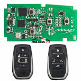 Lonsdor LT20-06 5/6 button Smart Key PCB 8A+4D Adjustable Frequency For Toyota Support K518 & K518ISE & KH100+