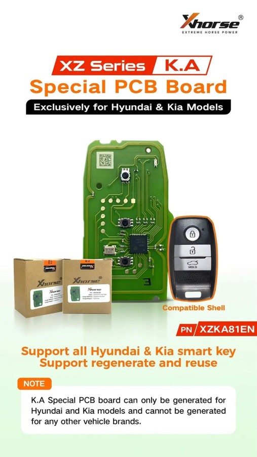 XHORSE XZKA81EN Special PCB Board Exclusively for Hyundai & Kia Models