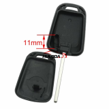  For Chevrolet transponder key shell with HU100 blade with logo