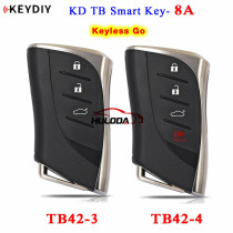 KEYDIY TB42-3 TB42-4 Universal Remote Smart key for 4 for Lexus  with 8A chip ,FCCID: 0440 3410