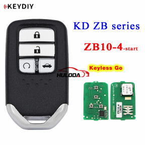 For honda style ZB10 4 button  smart remote key used for KD-X2 generate