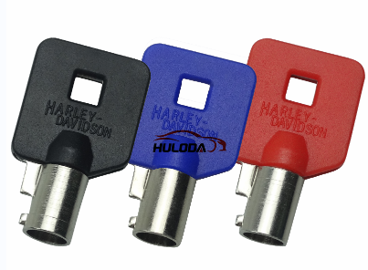For Harley motor key shell with 3 color black blue red ，please choose a color
