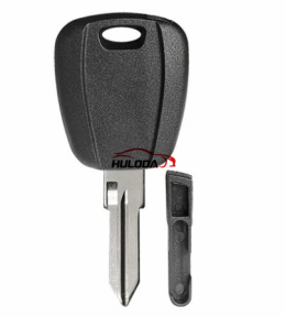 For Fiat transponder key blank with GT10 blade (can put TPX long chip and Ceramic chip) blank color is black 