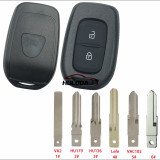 For Renault Dacia 2 button remote key blank  with  logo