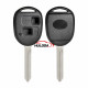 Enhanced version for toyota 2 button remote key blank with TOY47 blade
