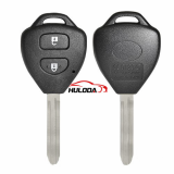 Enhanced version for toyota 2 button remote key blank with TOY43 blade with logo