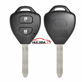 Enhanced version for toyota 2 button remote key blank with TOY43 blade with logo