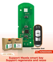 Xhorse XZMZD6EN VVDI  smart Remote Key Exclusively for Mazda Models Support Mazda smart keySupport regenerate and reuse，only PCB