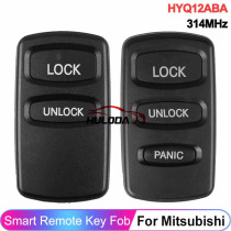For Mitsubishi 3 button remote key with 314mhz FCCID:HYQ12ABA
