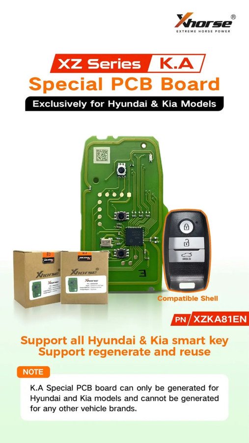 XHORSE XZKA81EN Special PCB Board Exclusively for Hyundai & Kia Models，only PCB