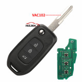 For Renault 3-key folding remote control car key 433 frequency 4A chip