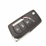 For Toyota Camry Hilux Corolla Car Accessories 2018+  3Buttons FCCID:12BFR-01 Flip Remote Car Key Fob 433MHZ H-8A