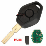 For BMW EWS 3 button key remote control car key 433/315MHZ sub factory ID44-7935 chip