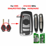 For Bmw EWS 325 330 318 525 E38 E39 E46 M5 X3 X5 Modified Remote Key 315/433Mhz ID44 PCF7935 / No Chip HU58 HU92 Blade