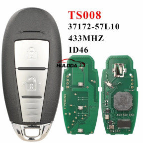 For Suzuki Swift Kizashi 2010-2018 2/3Button Remote 433MHz PCF7952 ID46 37172-71L10 /57L11 No logo Smart Car Key
