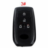 For Toyota 2/3/4/5/6 button key shell  used for toyota sienna