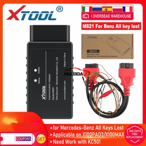 XTOOL CAN FD XTOOL M821 Adapter for Mercedes Benz All Key Lost M822 for Toyota 8A Chip for KC501 X100 Pad3 X100Max Key programme