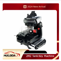 2024 Automatic 2M2 CNC Tank Key Copy Cutting Machine For Make Car Keys Locksmiths Tool With Black Colour