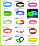 Customizable silicone bracelet, silicone keychain, luminous bracelet, customized name, printed logo pattern
