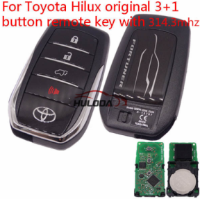 Original For Toyota Hilix 3+1button smart card(Tokai Riki)  314.3Mhz BM1ET 8A （H） Chip