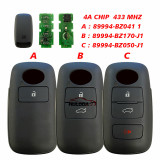 For toyota FT Perodua Smart Key Remote Control Key Smart Card 4A
