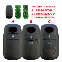 For toyota FT Perodua Smart Key Remote Control Key Smart Card 4A