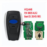 For Subaru Forester Legacy Impreza XV BRZ WRXHYQ14AHB 281451-5801 88835-AL012 433.92MHz 4D Chip Keyless Go Smart Key