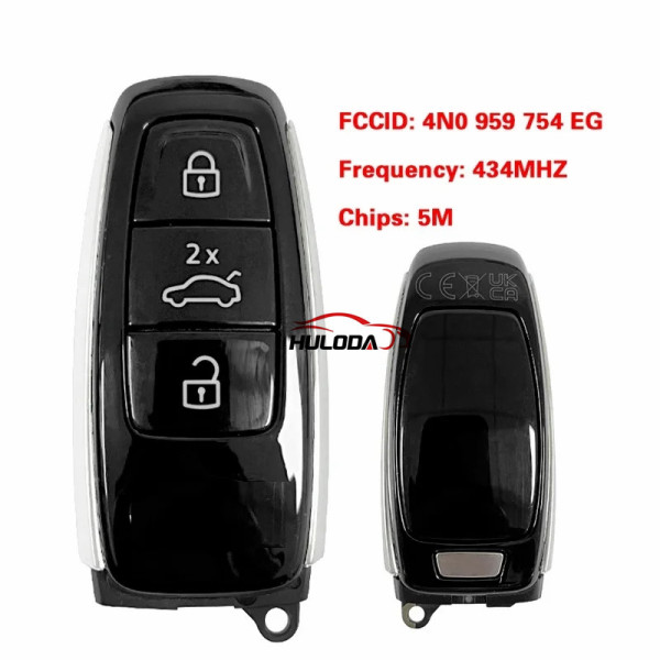 Original MLB Remote 3 Button 434 Mhz 5M Chip Blanku KEY For A6 C8 4K A8 D5 4N Q7 4M Smart key FCC ID 4N0959754EG