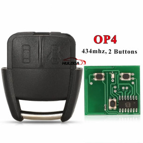  For Opel Astra Chevrolet Viva Vectra 2002 2003 2004 2005 2006 2007 2008 FOB 2Buttons  OP4 434MHZ Remote Control Car Key